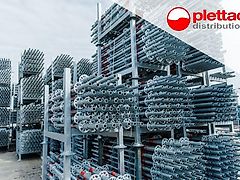 Plettac Distribution Modular Inch Scaffolding 2000 m², Welded Steel Decks